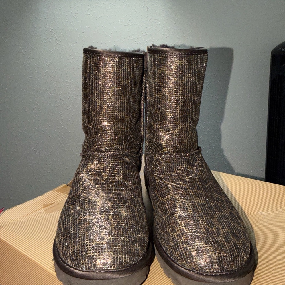 UGG Bailey Bow Glitter Winter Boots - Picture 2 of 7